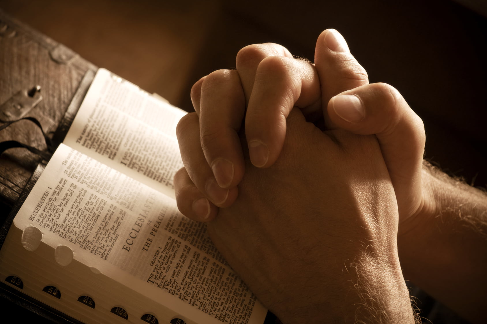 Praying Hands Bible