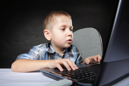 Child at computer