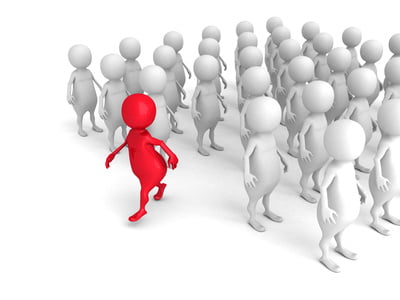 STAND APART FROM CROWD