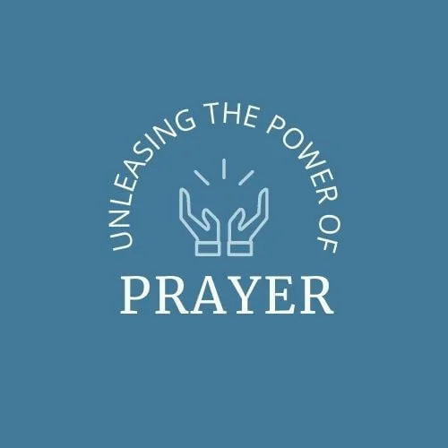Logo for Unleashing the Power of Prayer with blue background